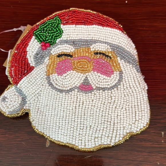 Beaded Santa Clause Change Purse NWT - Picture 6 of 7